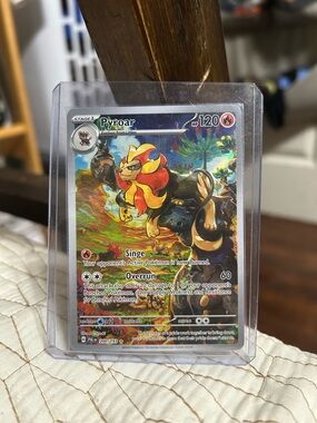 Pokemon Pyroar Trading Card - Red, Orange, Yellow, Black